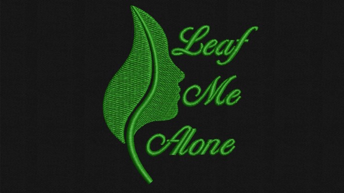 Leaf Me Alone Embroidery Designs