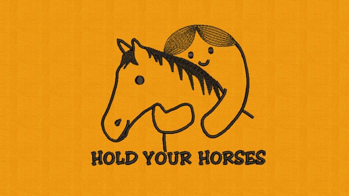 Hold Your Horses Embroidery Designs