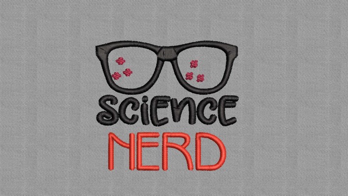 Science Nerd Embroidery Designs
