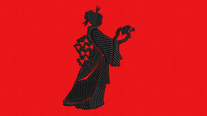 Silhouette Japanese Kimono