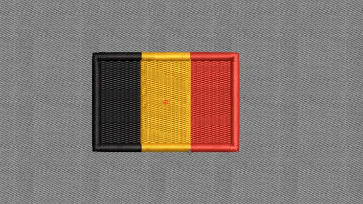 Belgium Flag Embroidery Designs