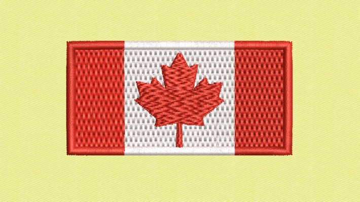 Canada Flag Embroidery Designs