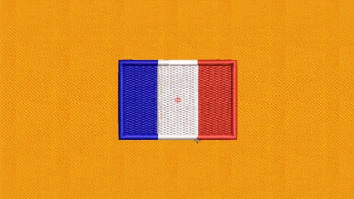 France Flag Embroidery Designs