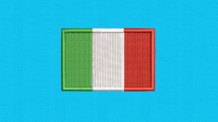 Italy Flag Embroidery Designs