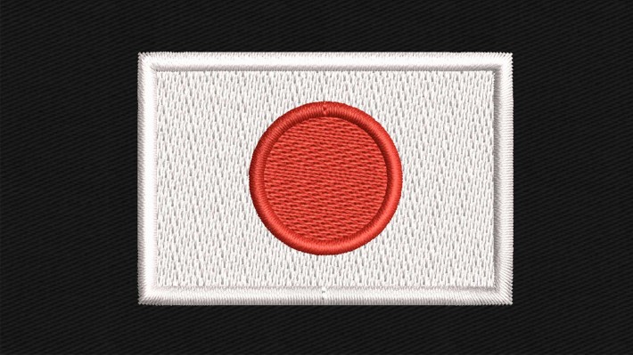 Japan Flag Embroidery Designs