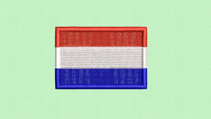 Netherland Flag Embroidery Designs