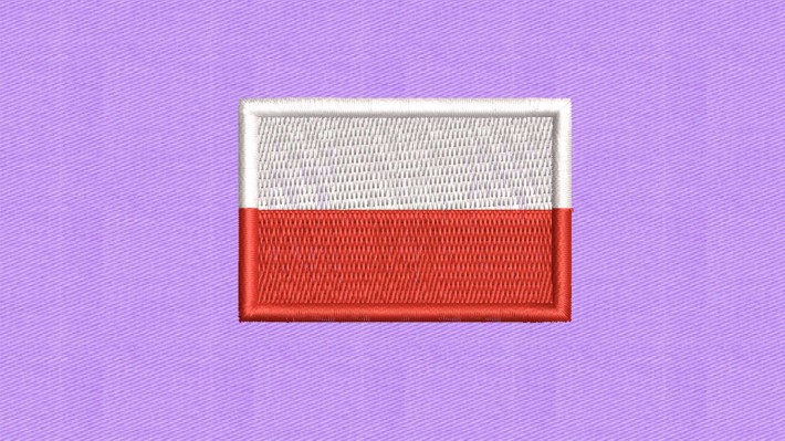 Poland Flag Embroidery Designs