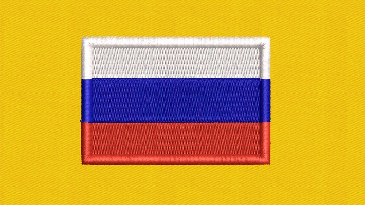 Russia Flag Embroidery Designs