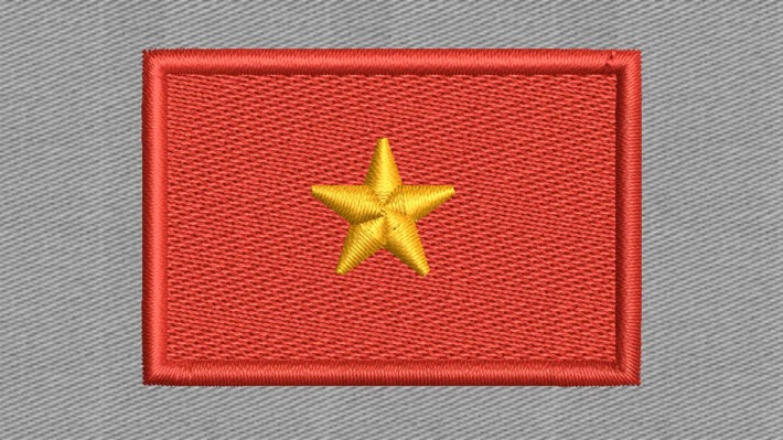 Vietnam Flag Embroidery Designs