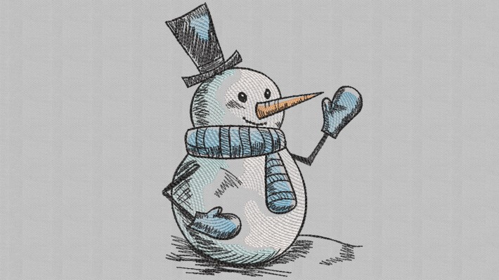 Mr. Snowman Embroidery Designs