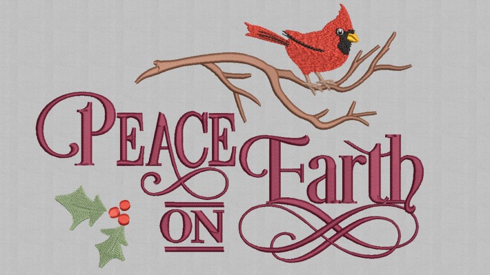 Peace on Earth Embroidery Designs