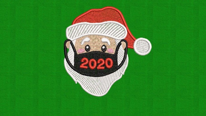 Santamask 2020 Embroidery