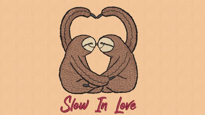 Slow In Love Embroidery Designs