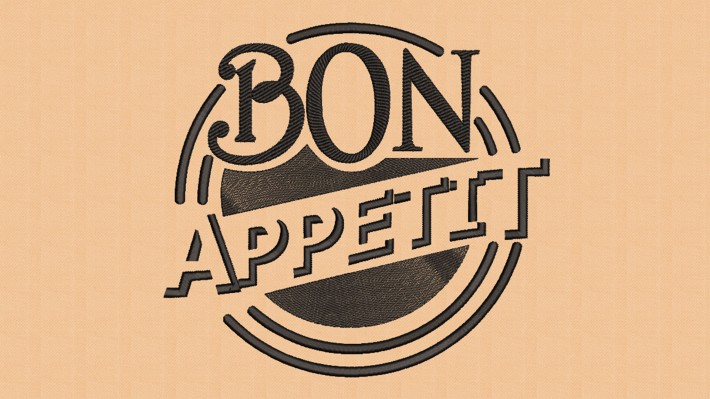 Bon Appetit Embroidery Designs