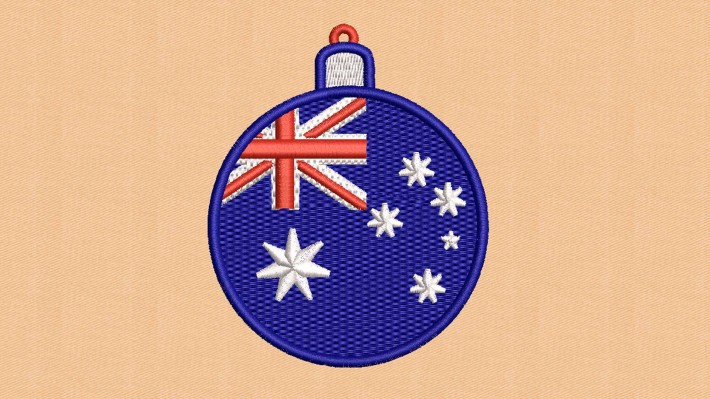 Christmas Ball Australia Flag