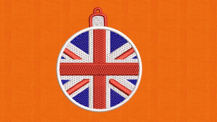 Christmas Ball UK Flag