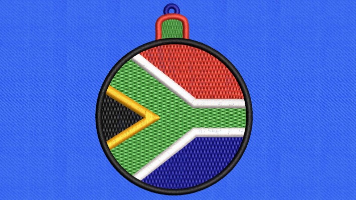 Christmas Ball South Africa Flag