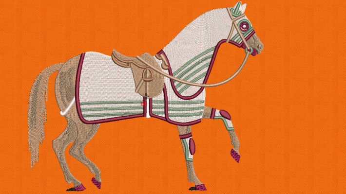 Horse on Blanket Embroidery Designs